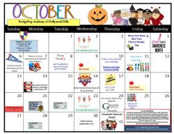 October Calendar